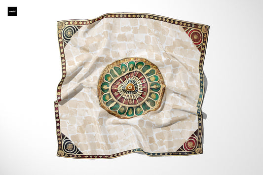 Silk Scarf "Rosone"