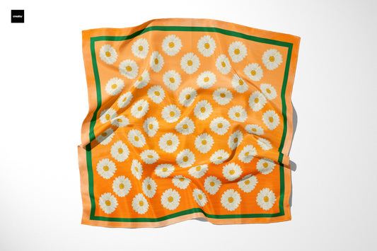 Silk Scarf "Sunny Daisy"