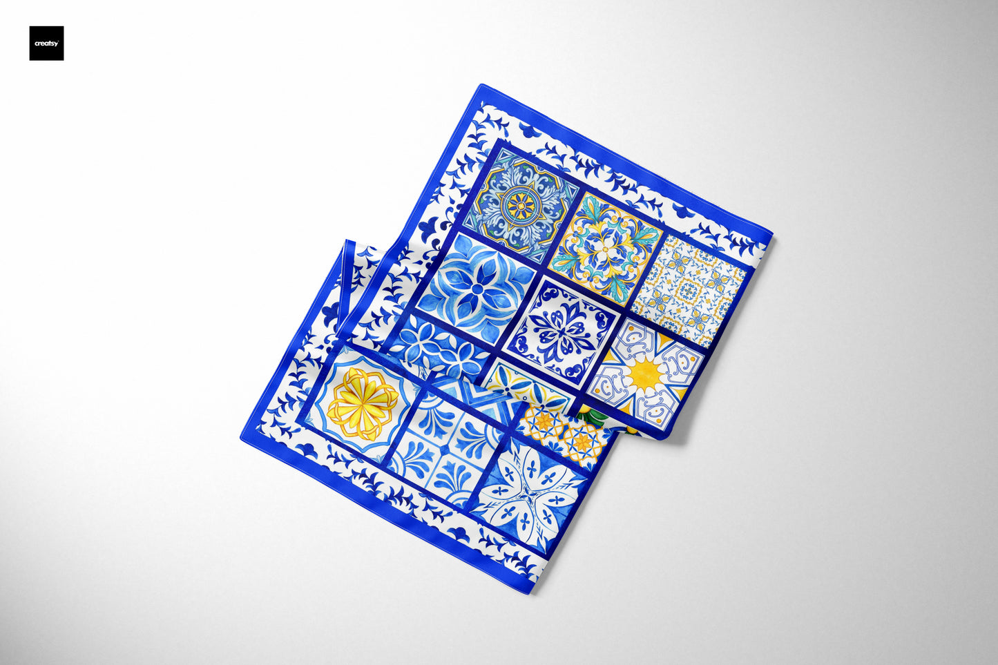 Silk Scarf "Maiolica Mosaic"